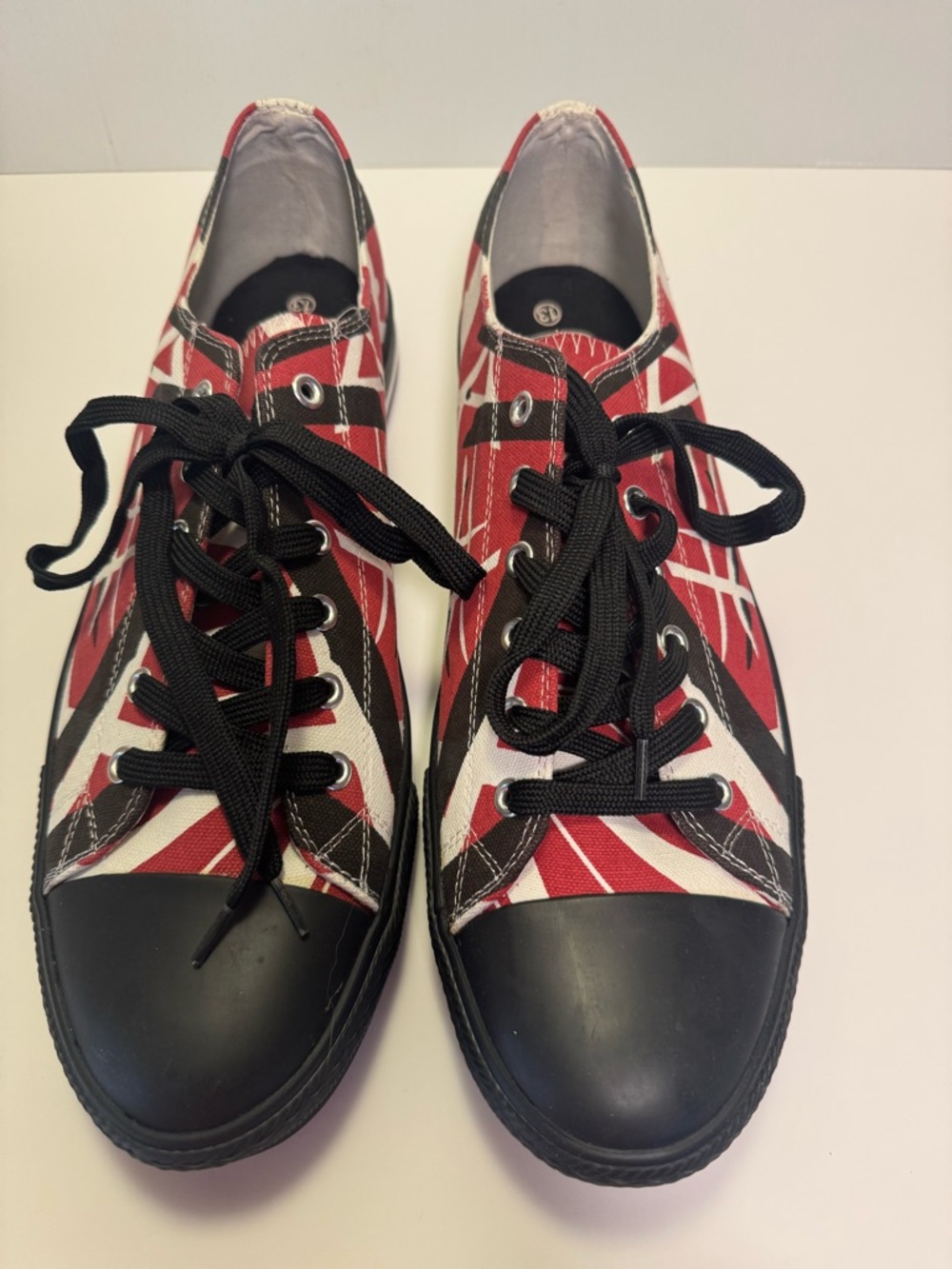 Rare Eddie Van Halen Frankenstein Low Top Sneakers - Size 13- New In Box